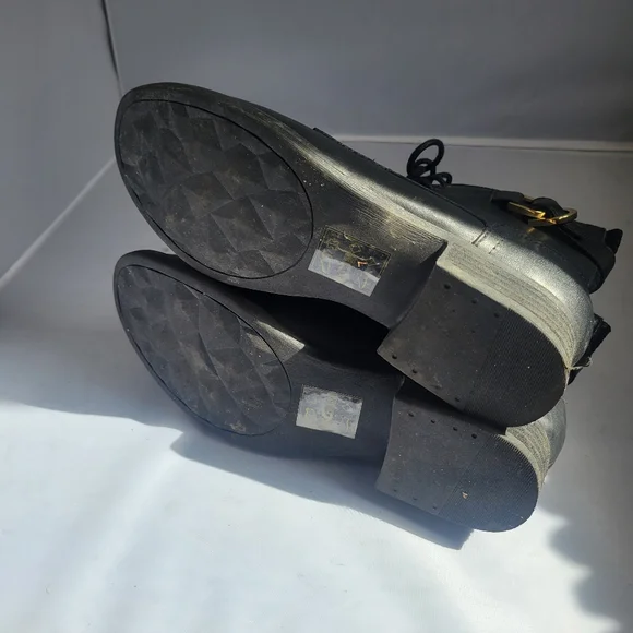 Aldo Lace Up Ankle Leather Boots Size 9 - Picture 6 of 6